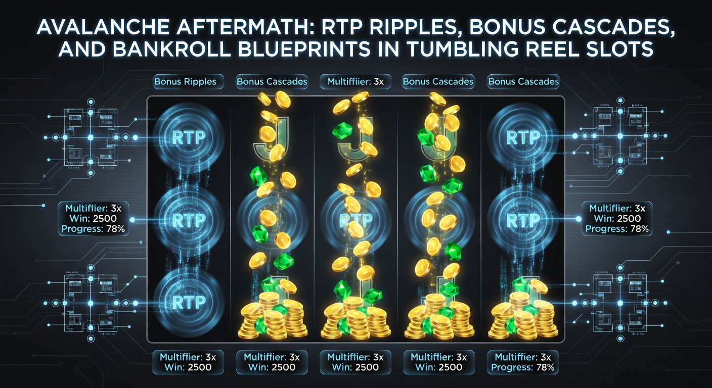 Explosive bonus cascade in a tumbling slot with multipliers stacking and symbols raining down for massive payouts