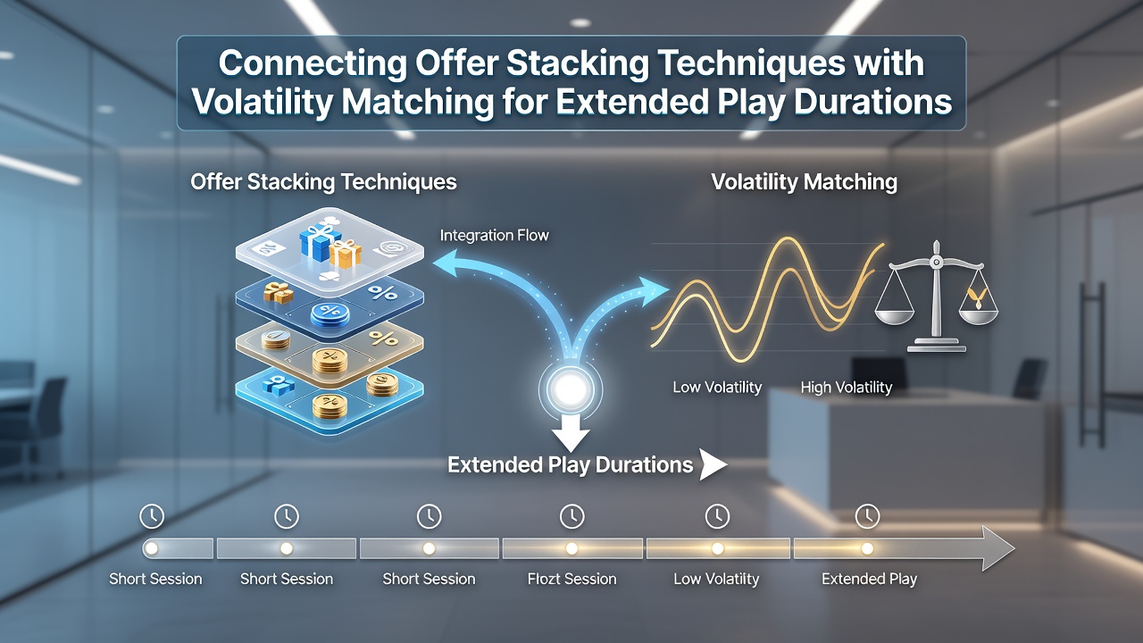 Chart displaying session duration increases when bonus stacking aligns with volatility adjustments over time