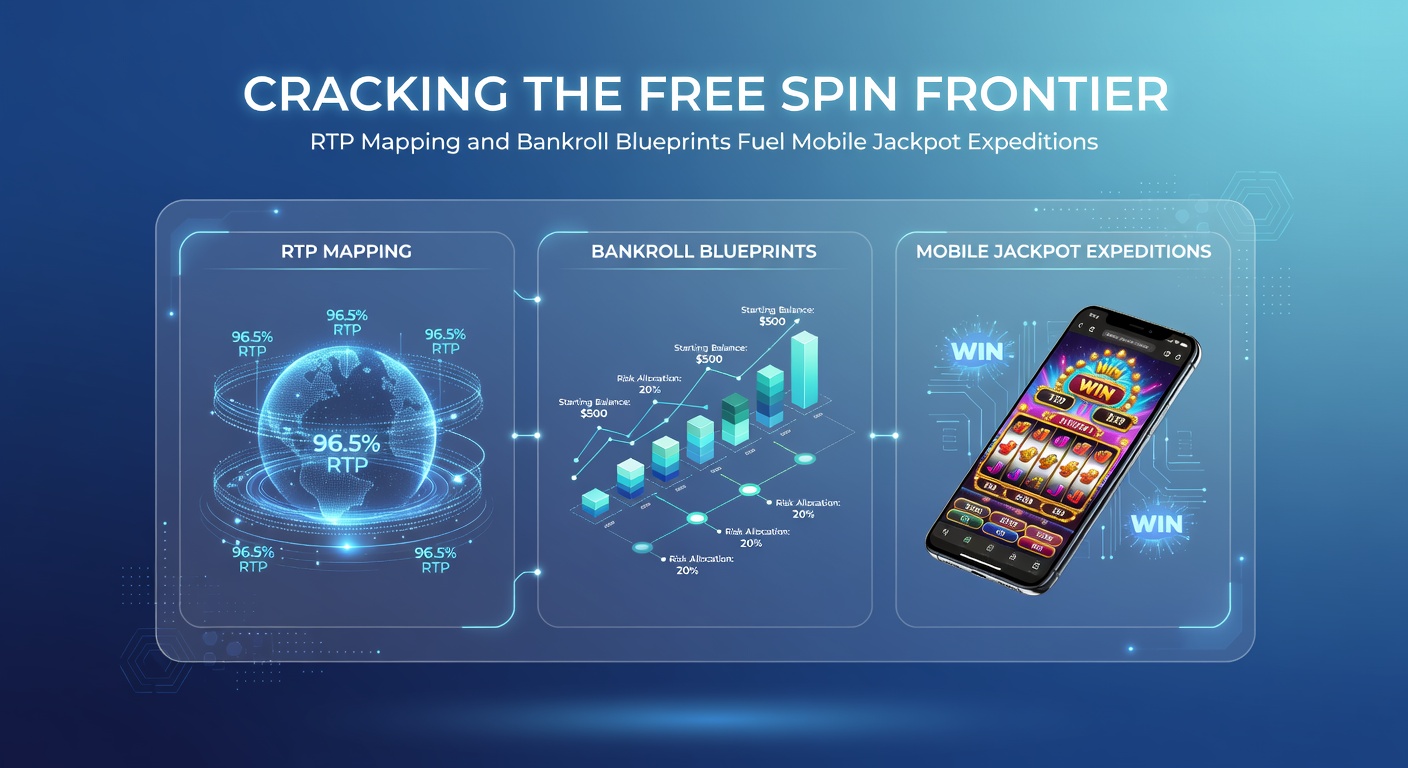 Close-up of a bankroll chart on a smartphone next to a progressive jackpot slot interface showing free spins and RTP info