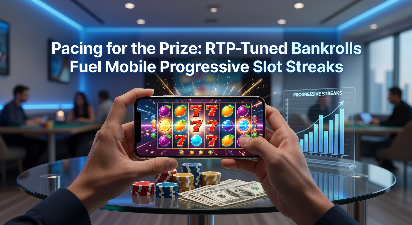 Mobile phone screen displaying a progressive slot jackpot counter climbing amid colorful reels and bonus features