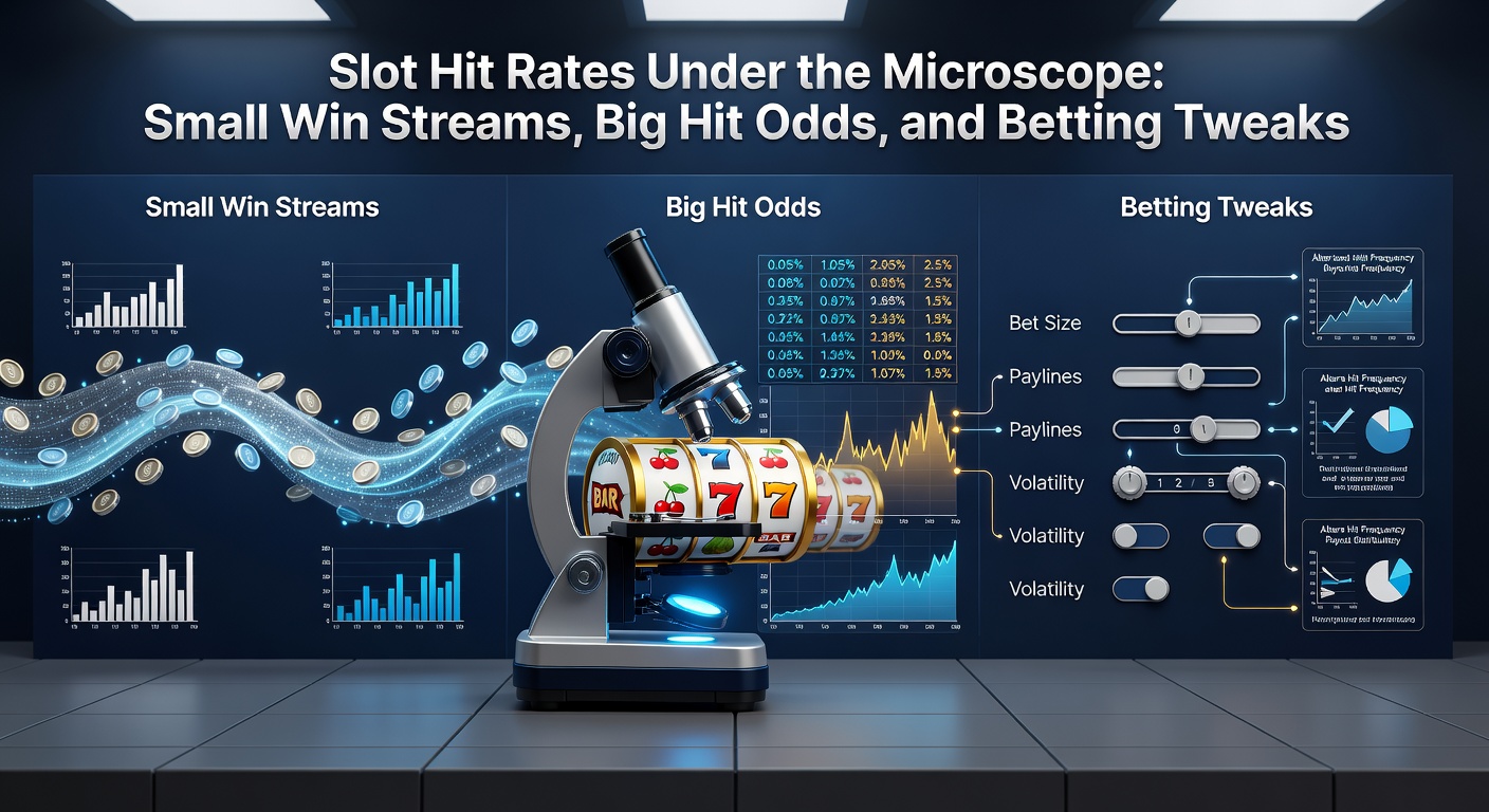 Digital graph displaying slot hit frequency curves over thousands of spins, contrasting small win clusters with rare peak payouts