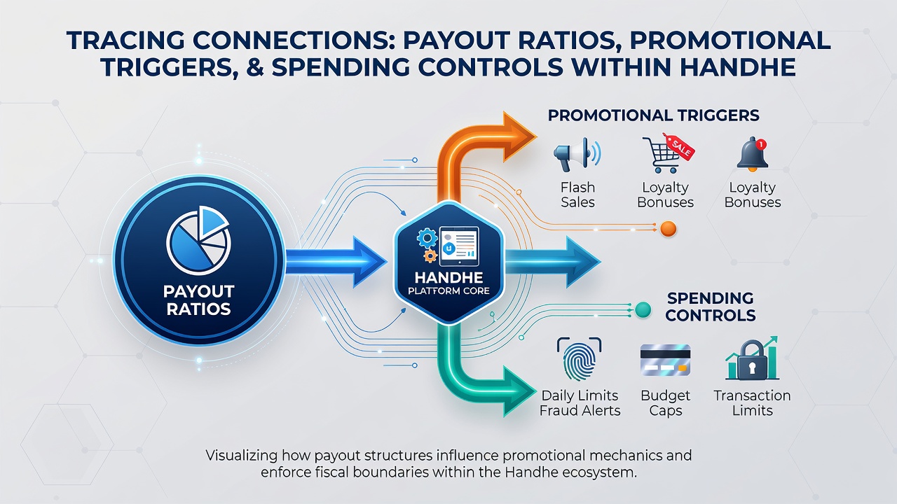 Illustration of spending controls integrated with progressive prize mechanics on handheld devices