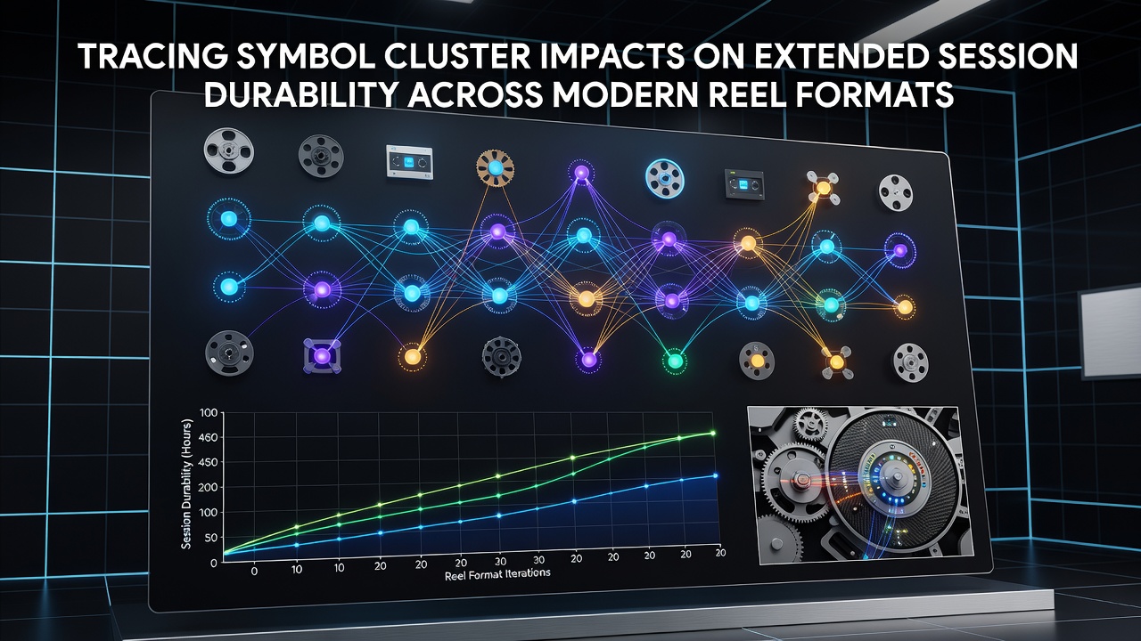 Modern reel formats displaying clustered symbols across multiple rows and columns during active gameplay