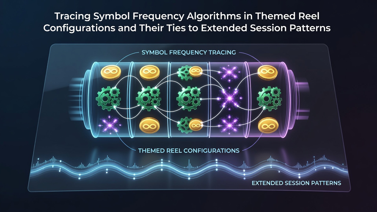 Detailed view of themed reel configurations showing symbol frequency distributions across multiple slot machine themes